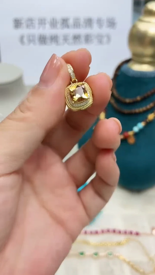 吊坠(不含链)银S925镶嵌水晶339ZB1207产品一个（多样性）