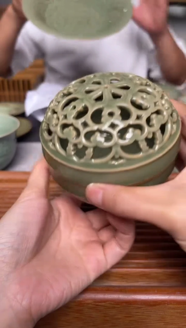 其他446耀州窑纯手工镂空香炉