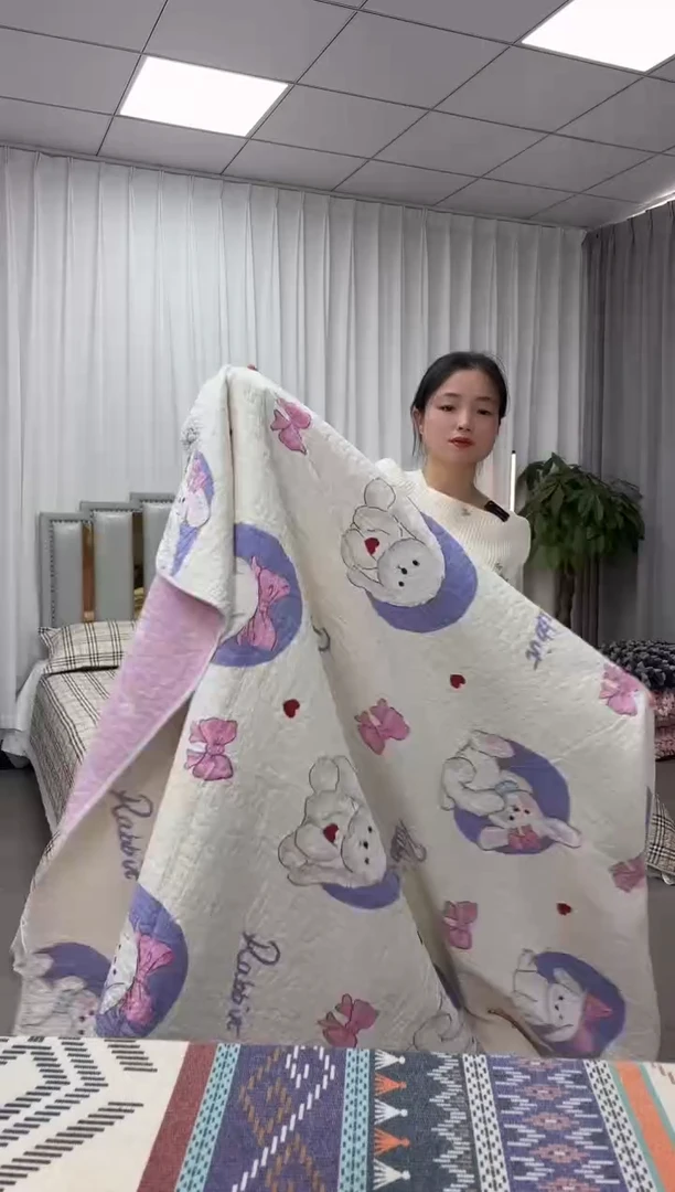 棉福利床盖可爱狗150*210