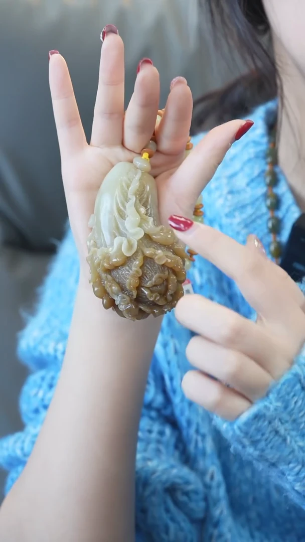 【闪购商品】和田玉手把未镶嵌白菜