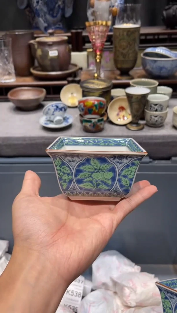 瓷片库山窑四方钵