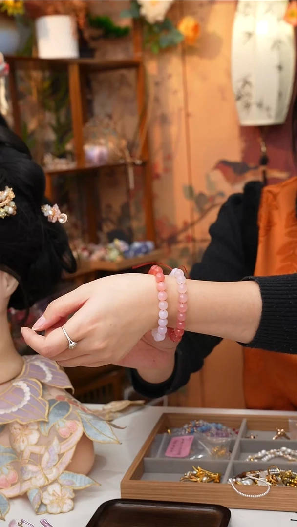 铜合金无锦簪阁非遗绒花孤孤