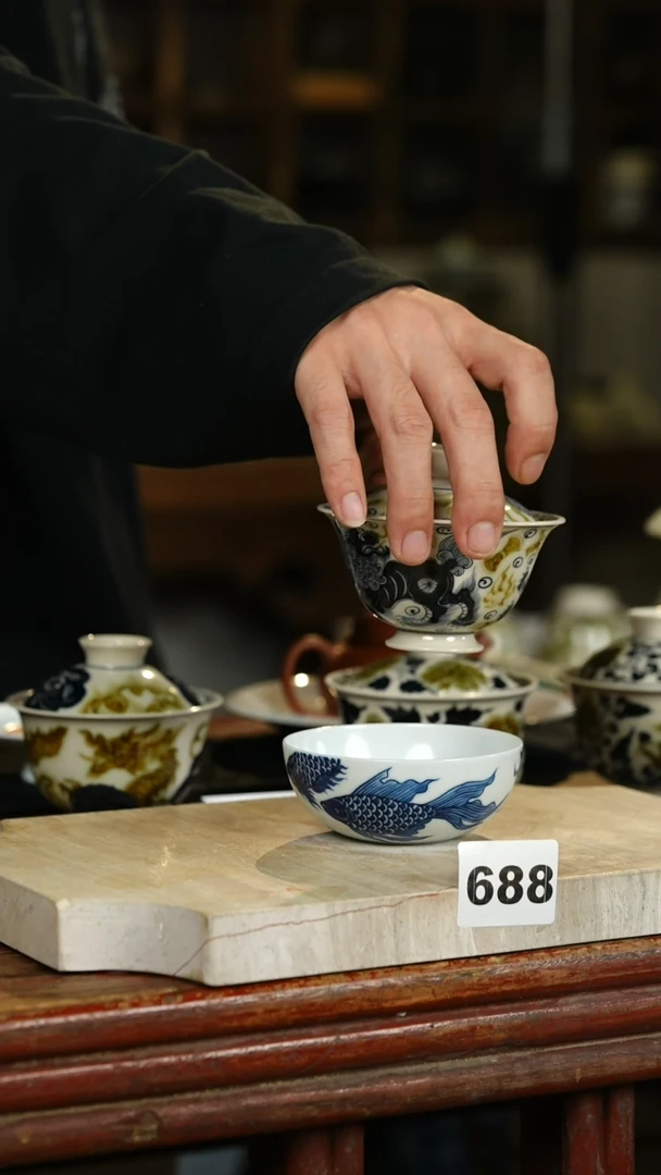 瓷片行****伴盖碗杯子/标题标题标题标题