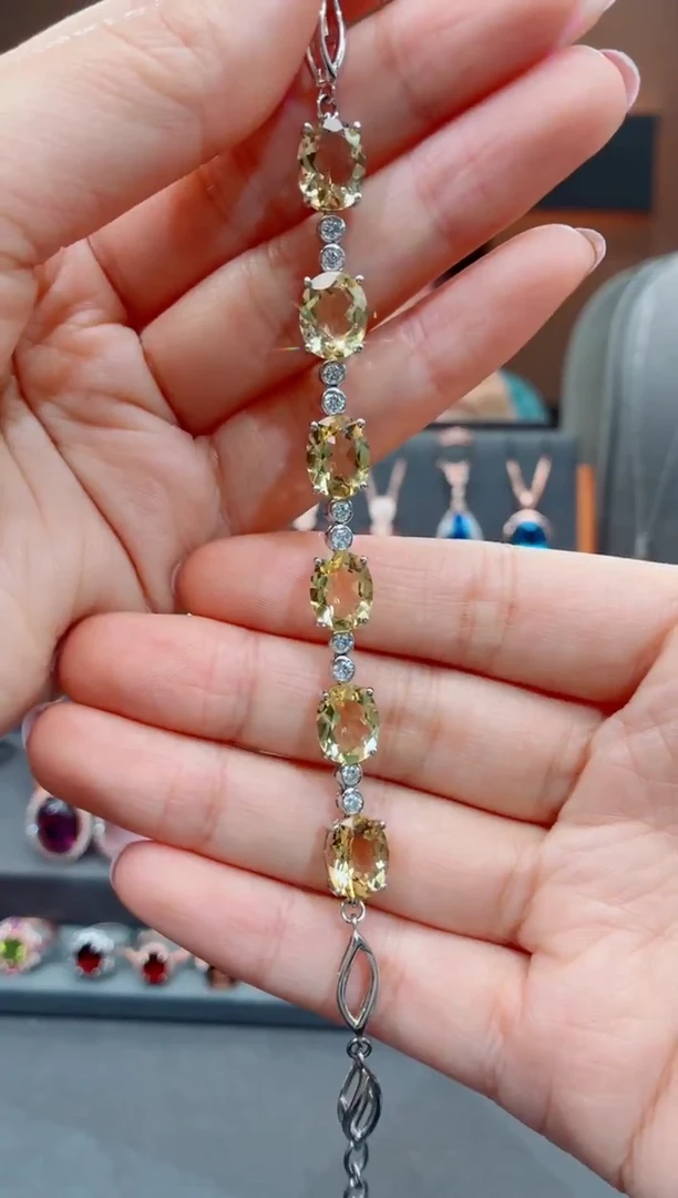 银S925镶嵌手链水晶水晶手链