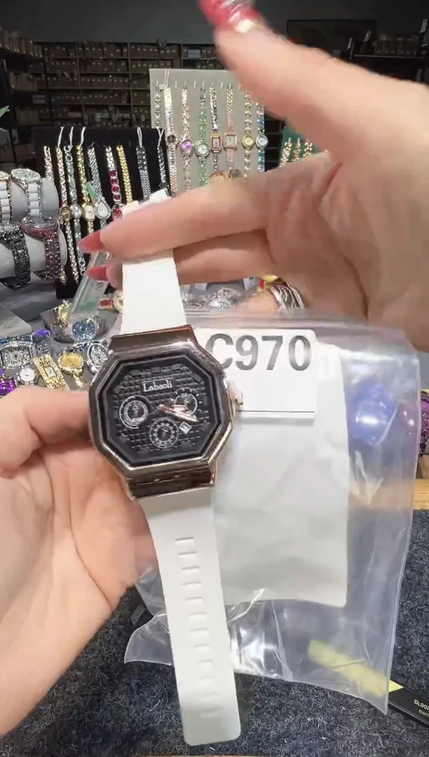 石英机芯不锈钢不锈钢直播定闪专用