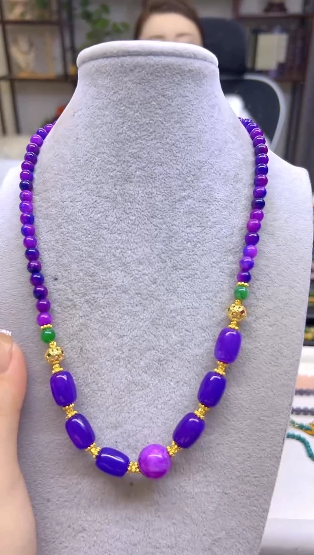 未镶嵌苏纪石（舒俱来）颈饰DIY款X711