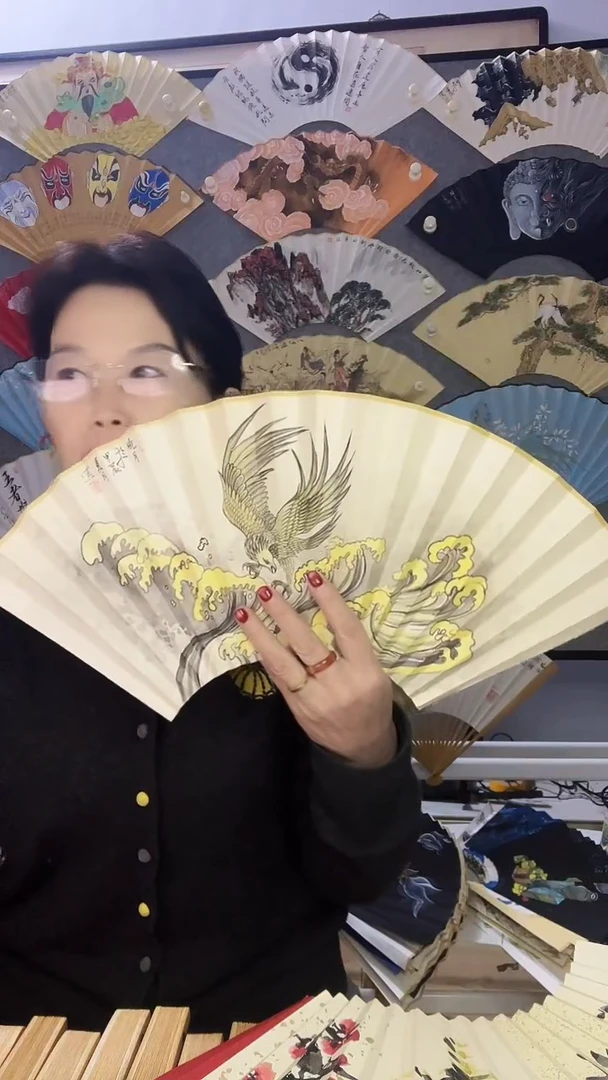 扇子九五寸十八方玉竹折扇