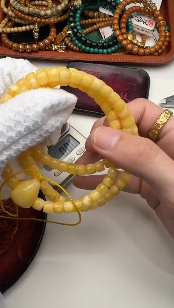 裸石蜜蜡未镶嵌蜜蜡108