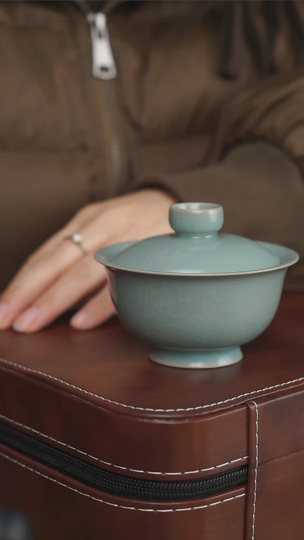 【闪购商品】盖碗仿古小乔盖碗一级开片