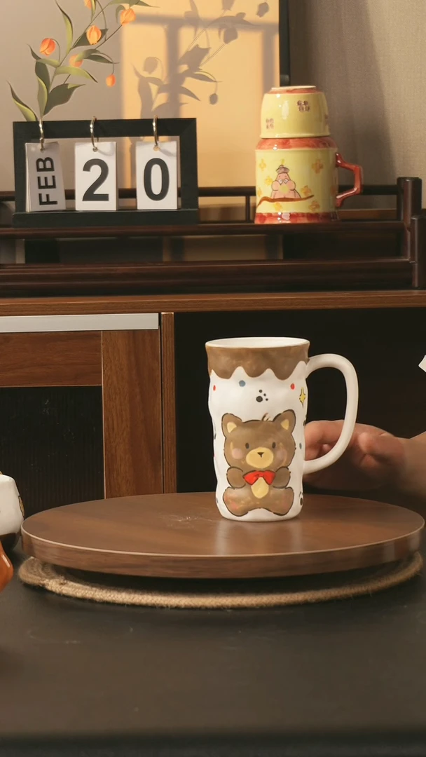 陶瓷景德镇高温釉下彩纯手绘创意瓷