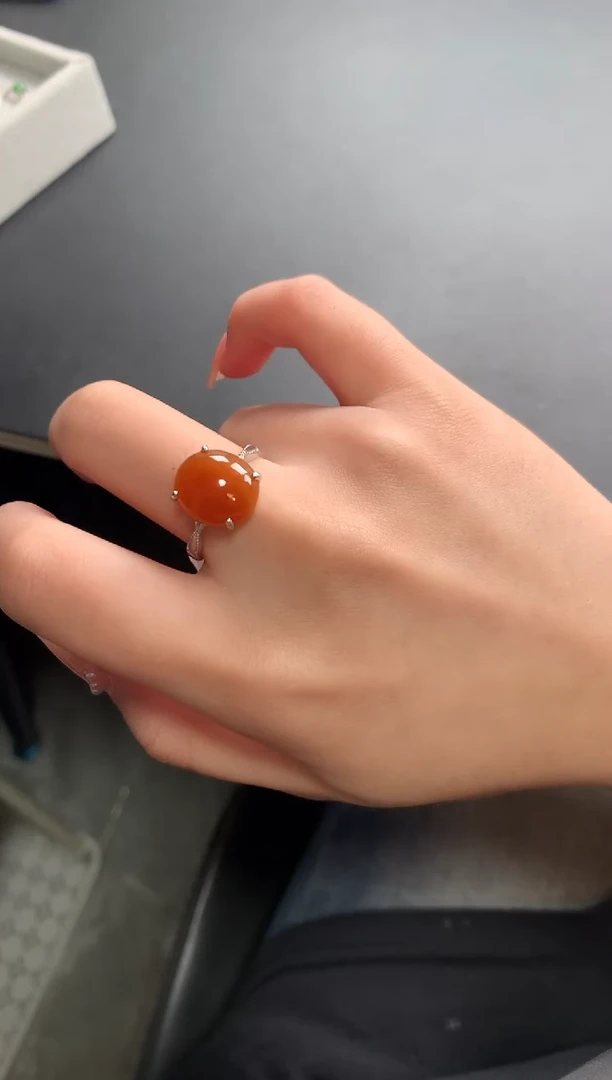 【闪购商品】翡翠戒指银S925镶嵌54124