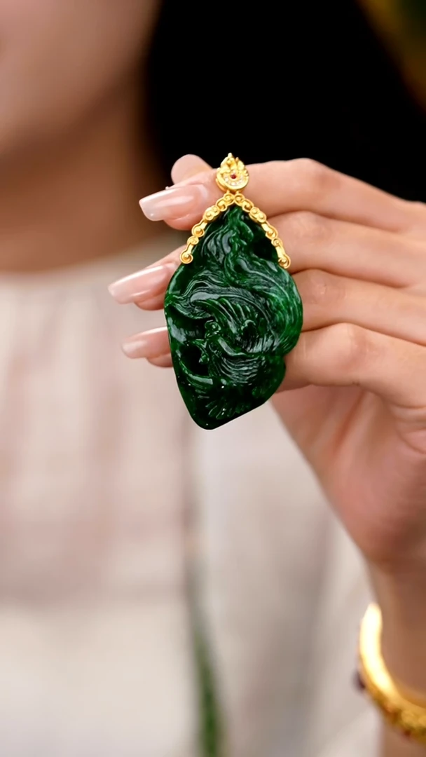 吊坠(赠链)未镶嵌翡翠吊坠57