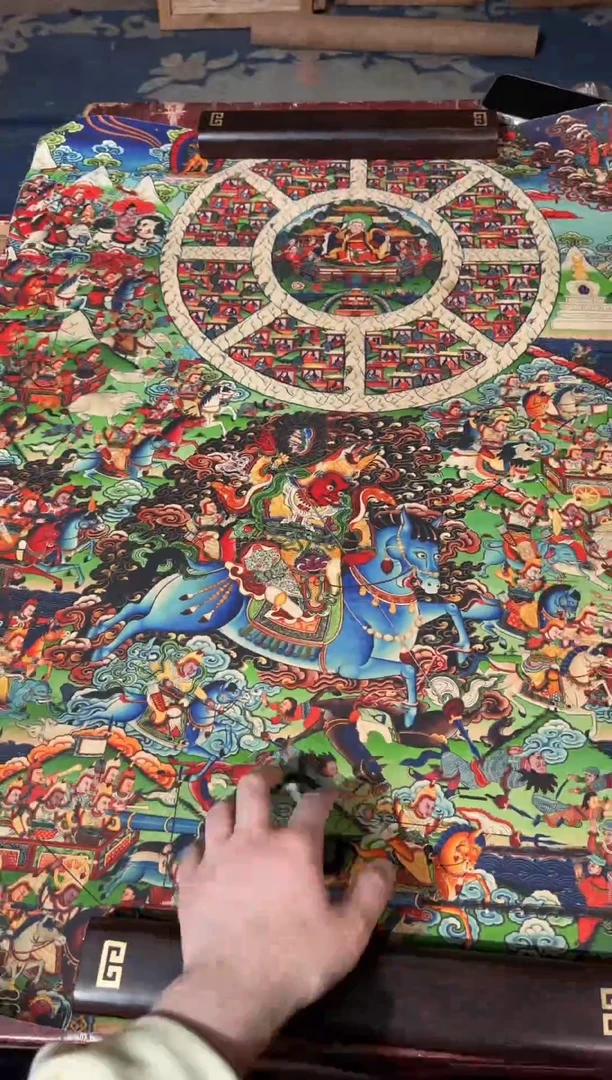 卷轴画龙妹唐卡直播tk16