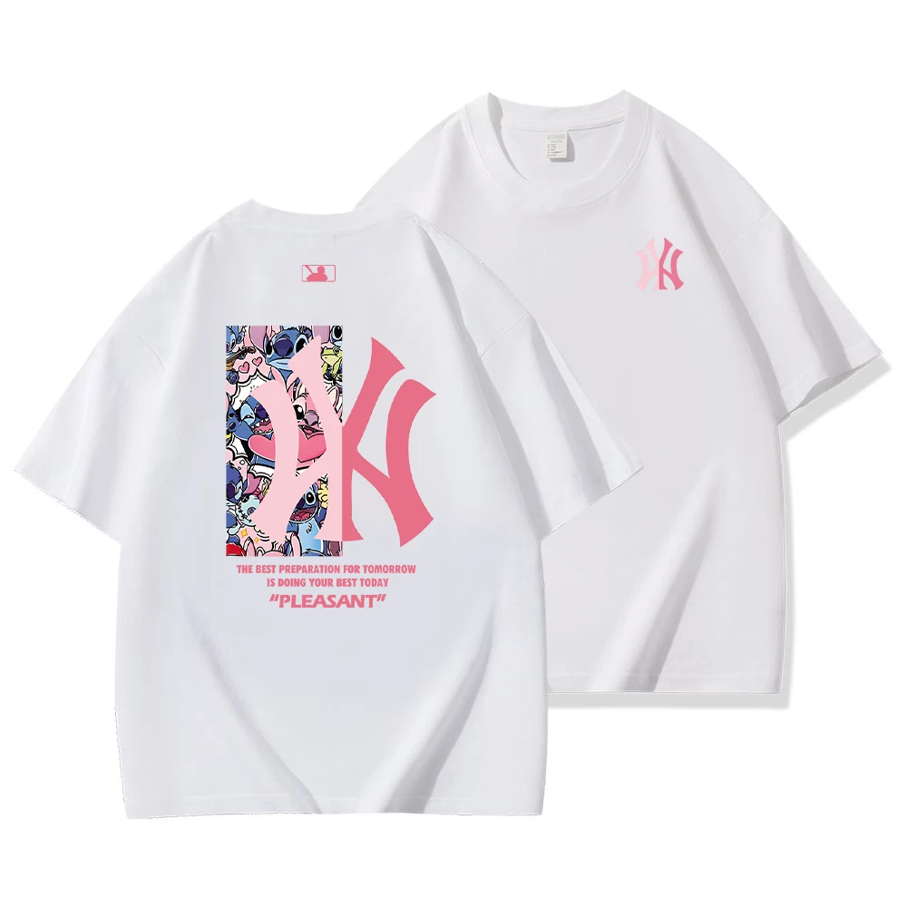 【一折粉丝福利】潮牌男女同款圆领百搭T恤-双