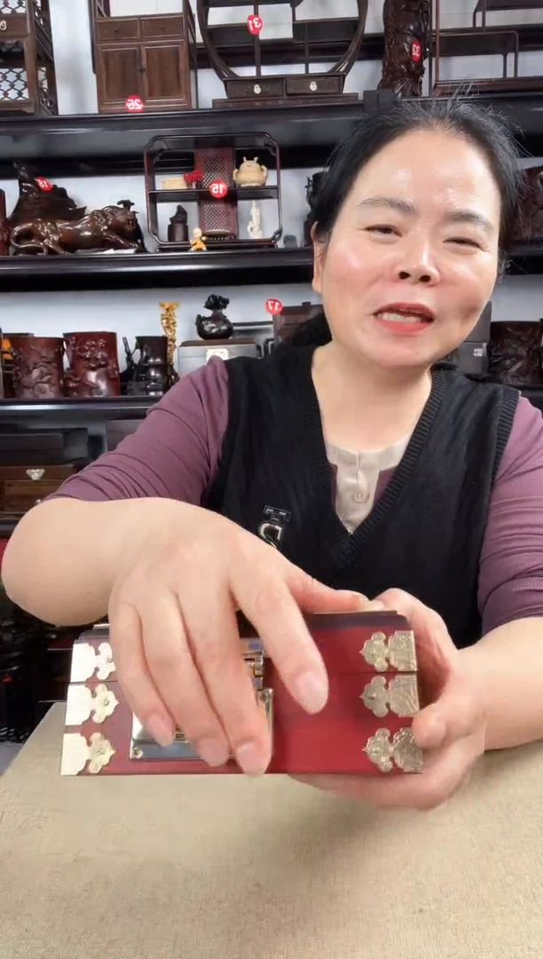木长方盒老李红木工艺品