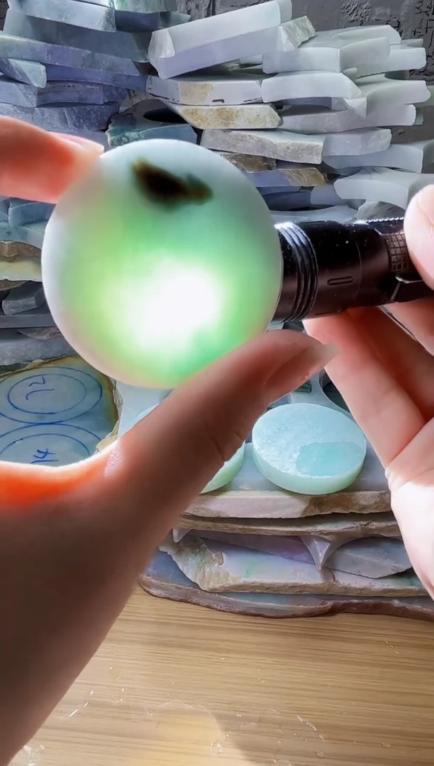 裸石翡翠天然翡翠A货古 南 418