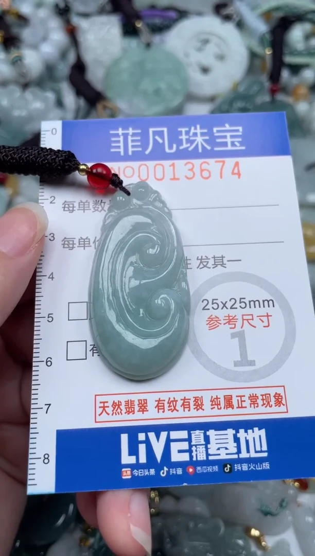 颈饰未镶嵌翡翠13674