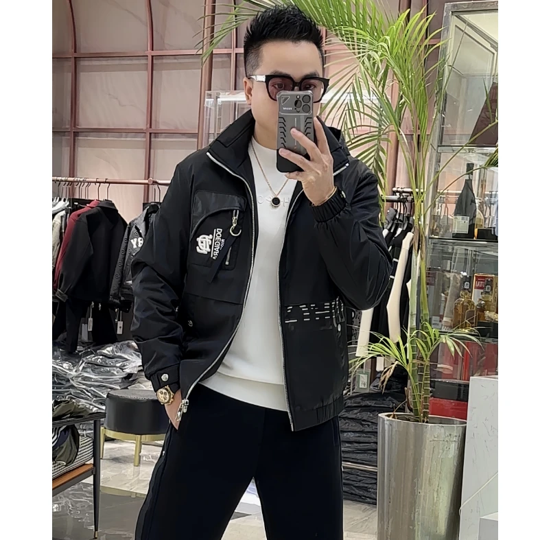 【发现者】2024欧货新款男士轻奢休闲可脱卸帽轻薄羽绒服外套577