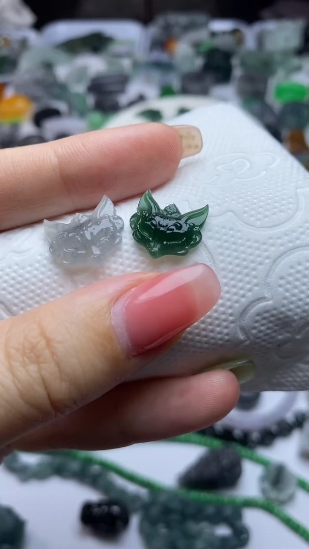 定制翡翠未镶嵌毛货定制不退不换