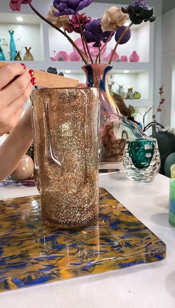 慕忆家手作琉璃花瓶小号