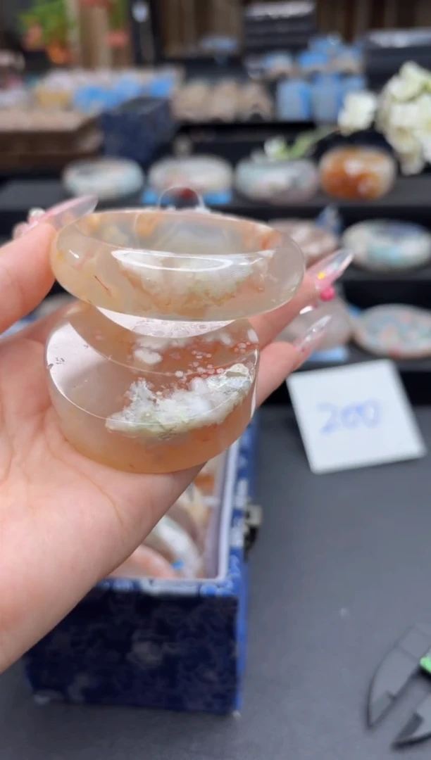 未镶嵌手镯石英质玉266(55圈赠送镯心)