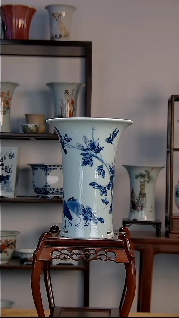 景德镇陶瓷手工花盆