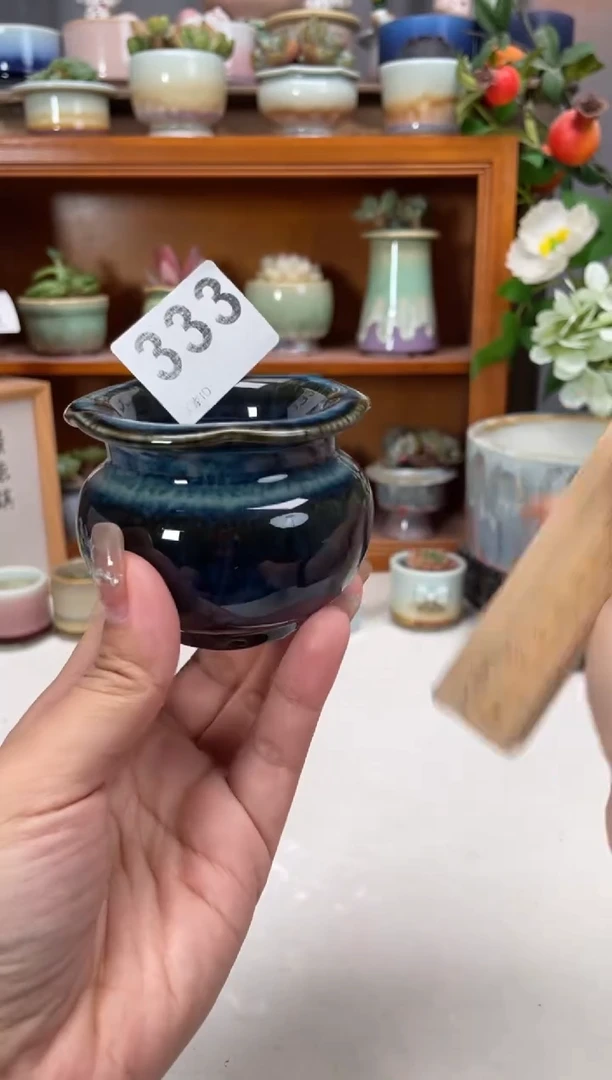 瓷片333知木小芳花盆