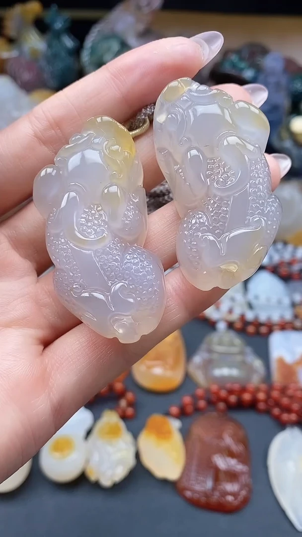 【闪购商品】玛瑙/玉髓颈饰未镶嵌dd