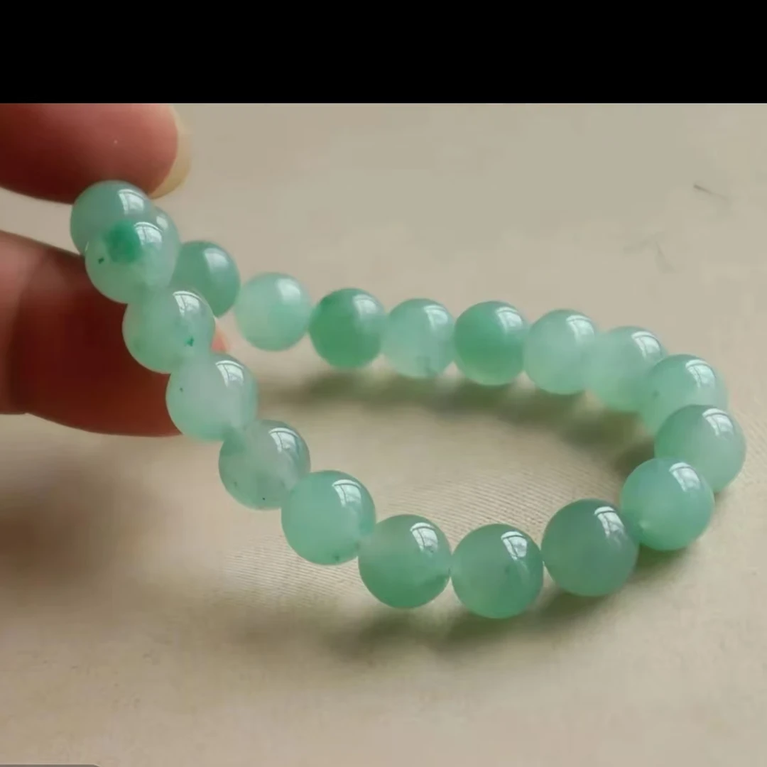 天然高冰非洲翠手串卡8mm多样性发其一550