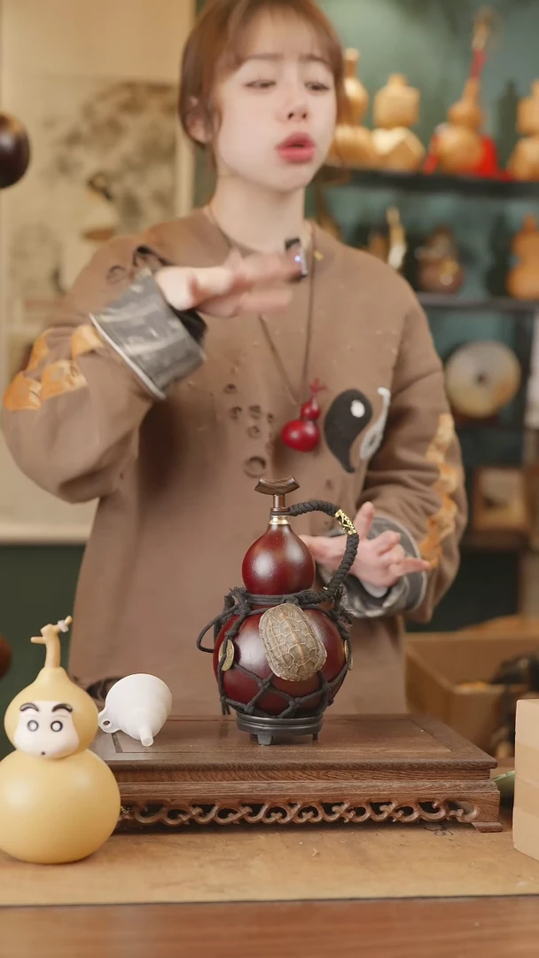 【闪购商品】29号精品天然大漆工艺防渗内胆酒葫芦~