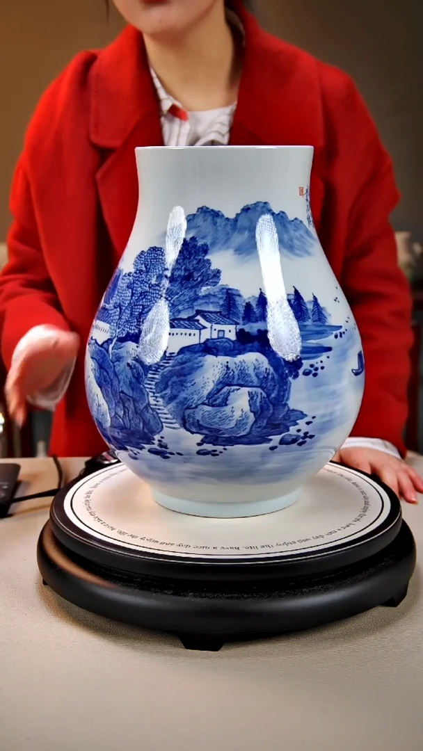 摆件陶景德镇手绘陶瓷24
