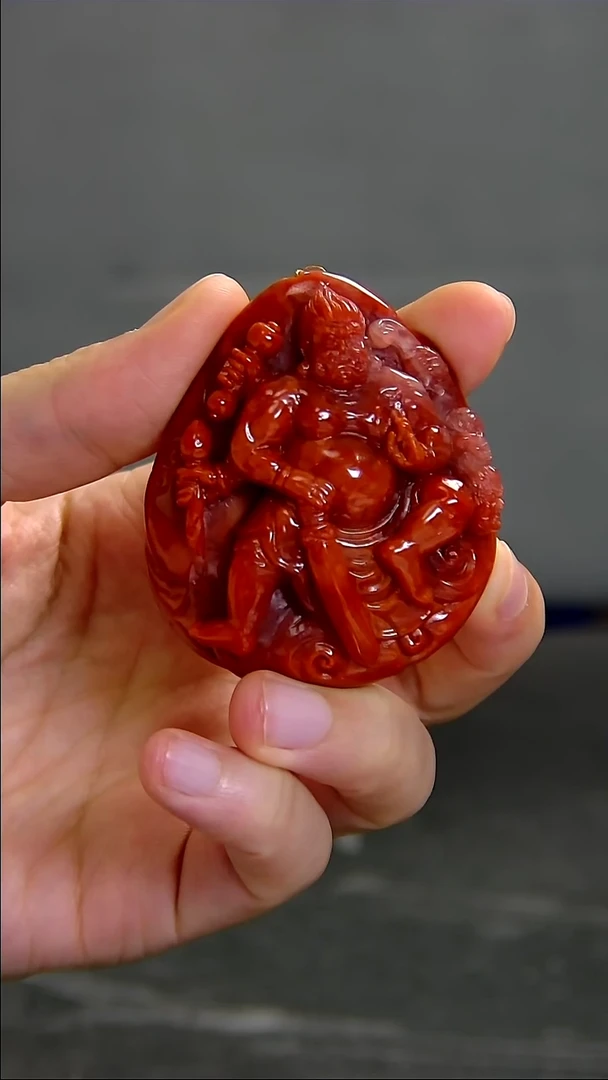 未镶嵌雕刻南红玛瑙018ZB0909产品一个