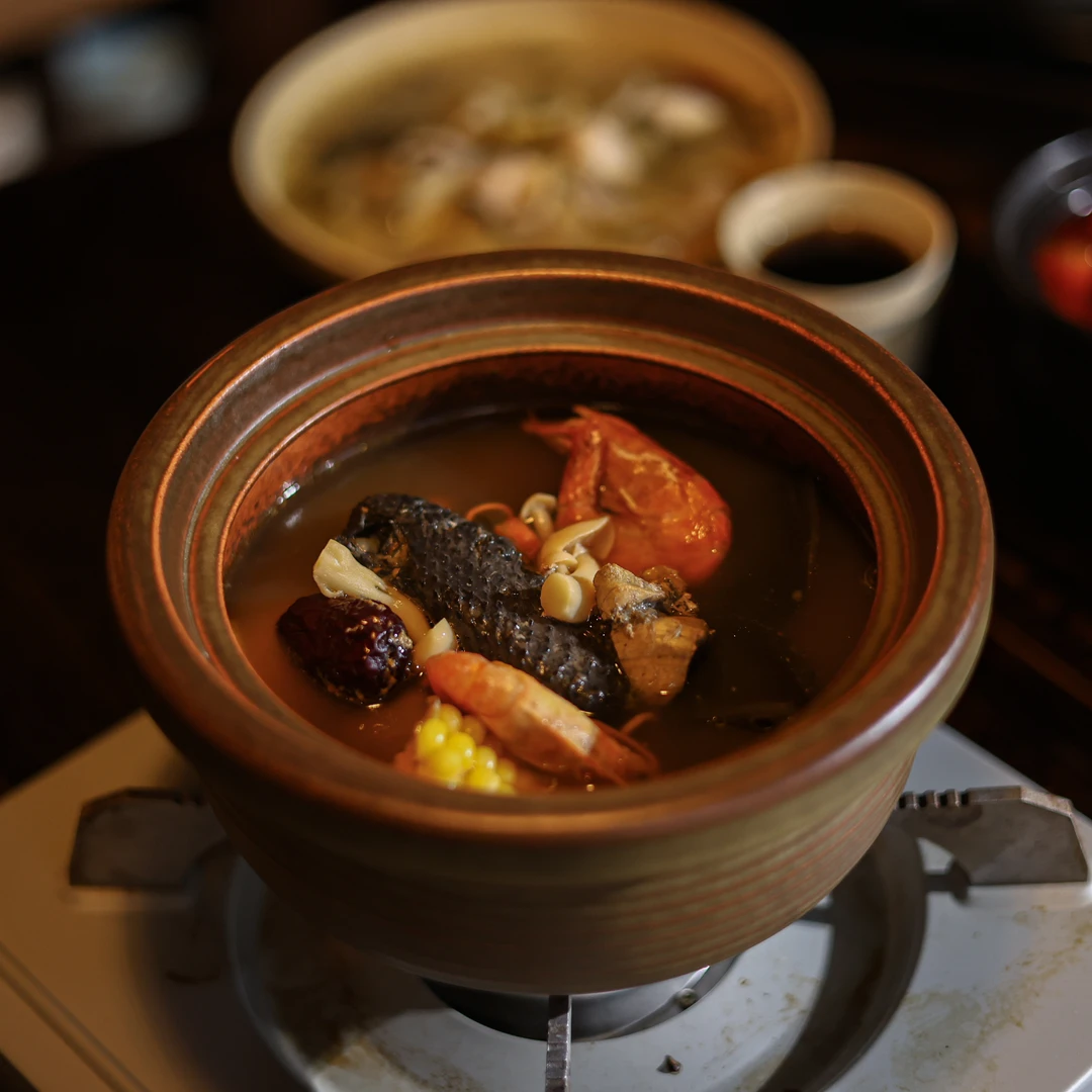 【慕白茶集】茶褐釉如意土锅1.1L（灰念0630）