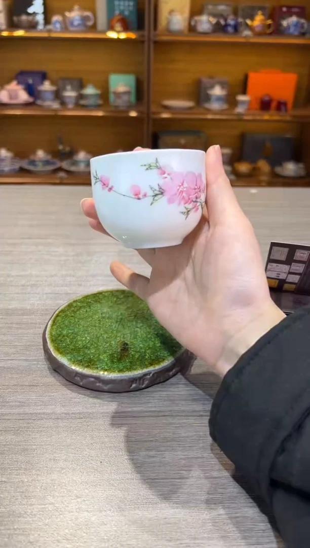 【闪购商品】水点桃花杯茶具茶具