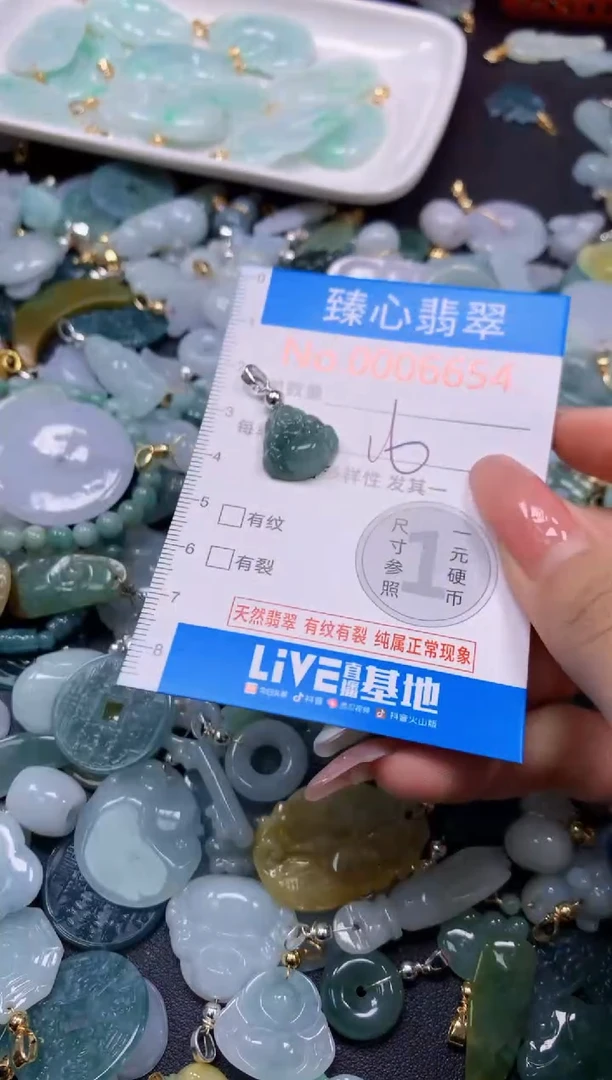 翡翠未镶嵌颈饰6654