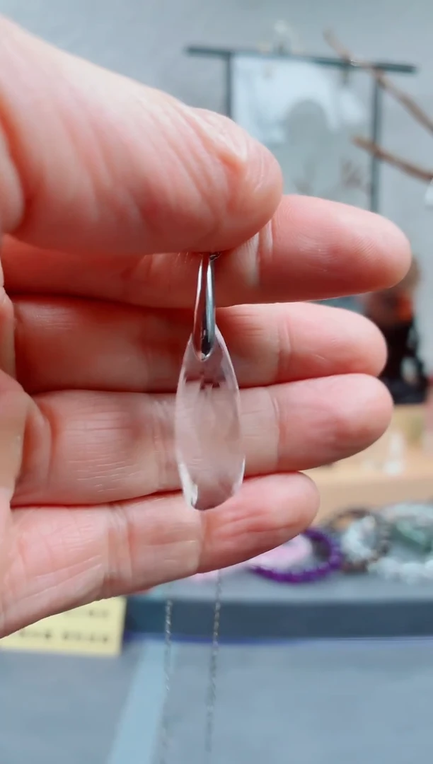 吊坠(不含链)银S925镶嵌水晶用****6水晶吊坠 不含链