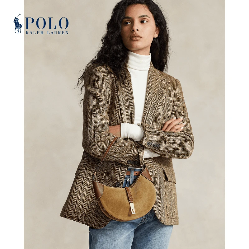 【Polo ID】 Ralph Lauren拉夫劳伦女配 绒面迷你单肩包428911283
