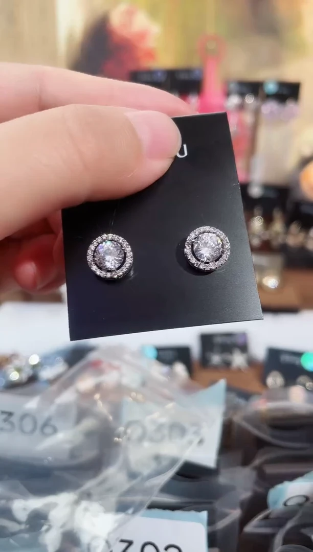 铜合金合成立方氧化锆925银豆1439