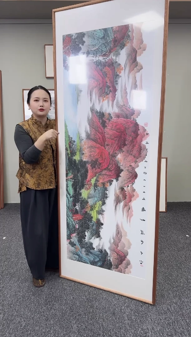 国画江山如此多娇210*80