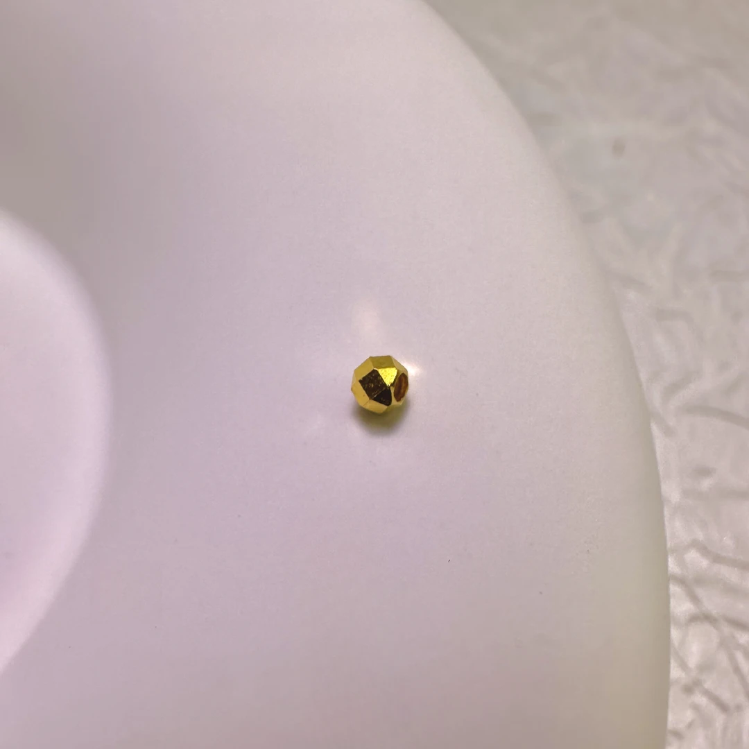 【老王黄金】足金999  2.5mm蹦迪珠 H0069  PAZ349