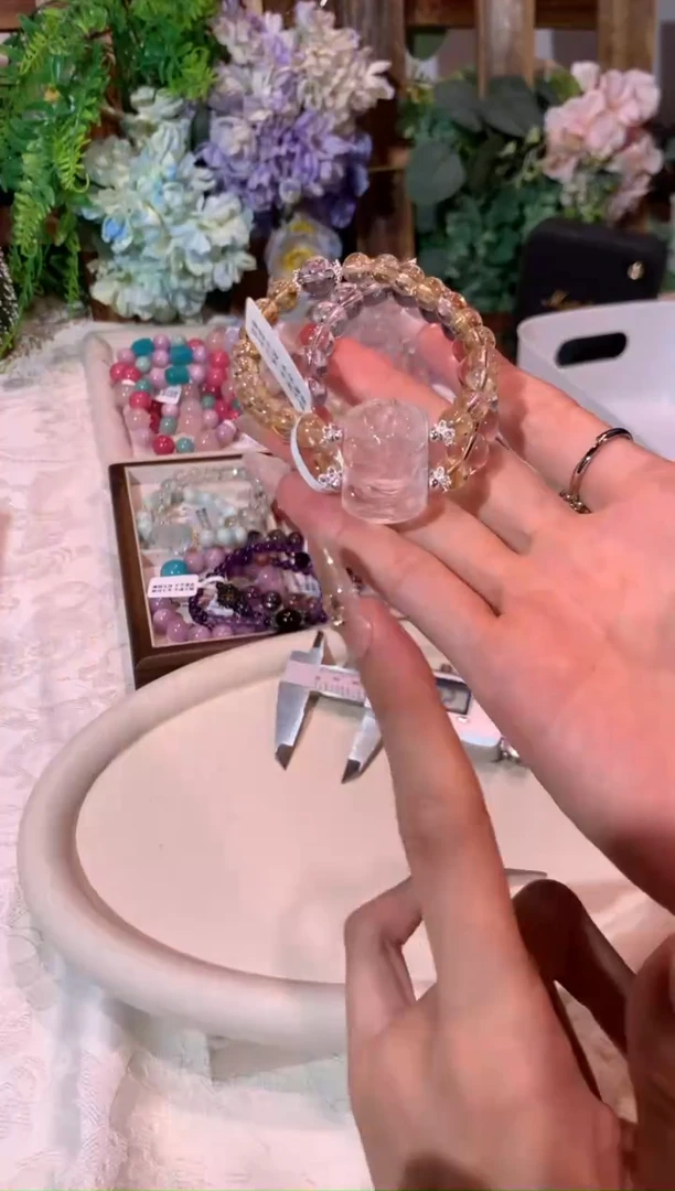 合金手串水晶787 天然水晶手串 多样性发货