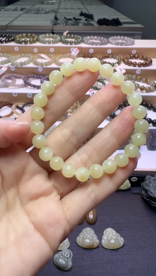 颈饰未镶嵌和田玉220号链接卡8mm