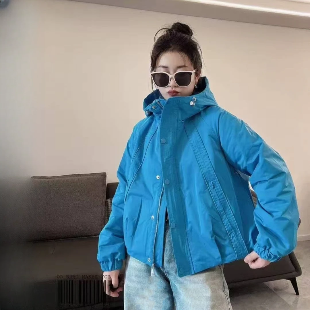 奇奇家潮派大码春夏款宽松韩版休闲糖果色中短款百搭开衫外套