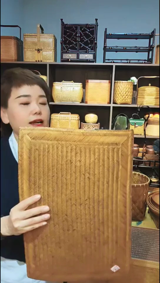 手工蔑手工编织轻奢茶席