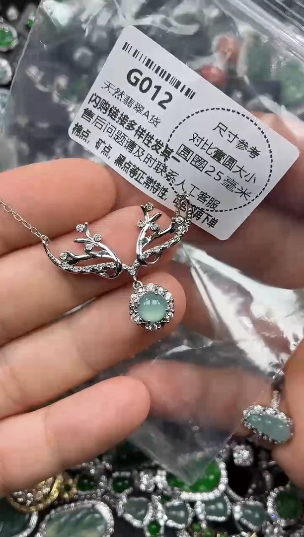 颈饰未镶嵌翡翠G012项链