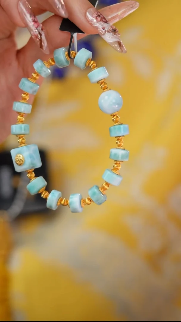 【闪购商品】针钠钙石（海纹石）手串未镶嵌E859X 海纹石手串