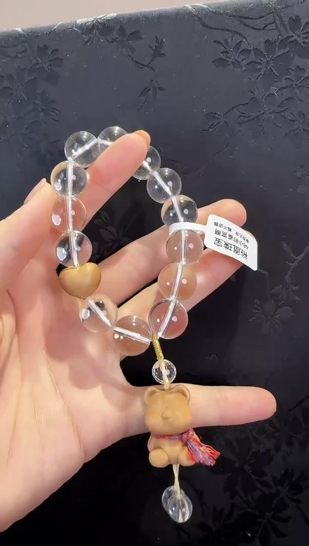 未镶嵌手绳水晶小熊款