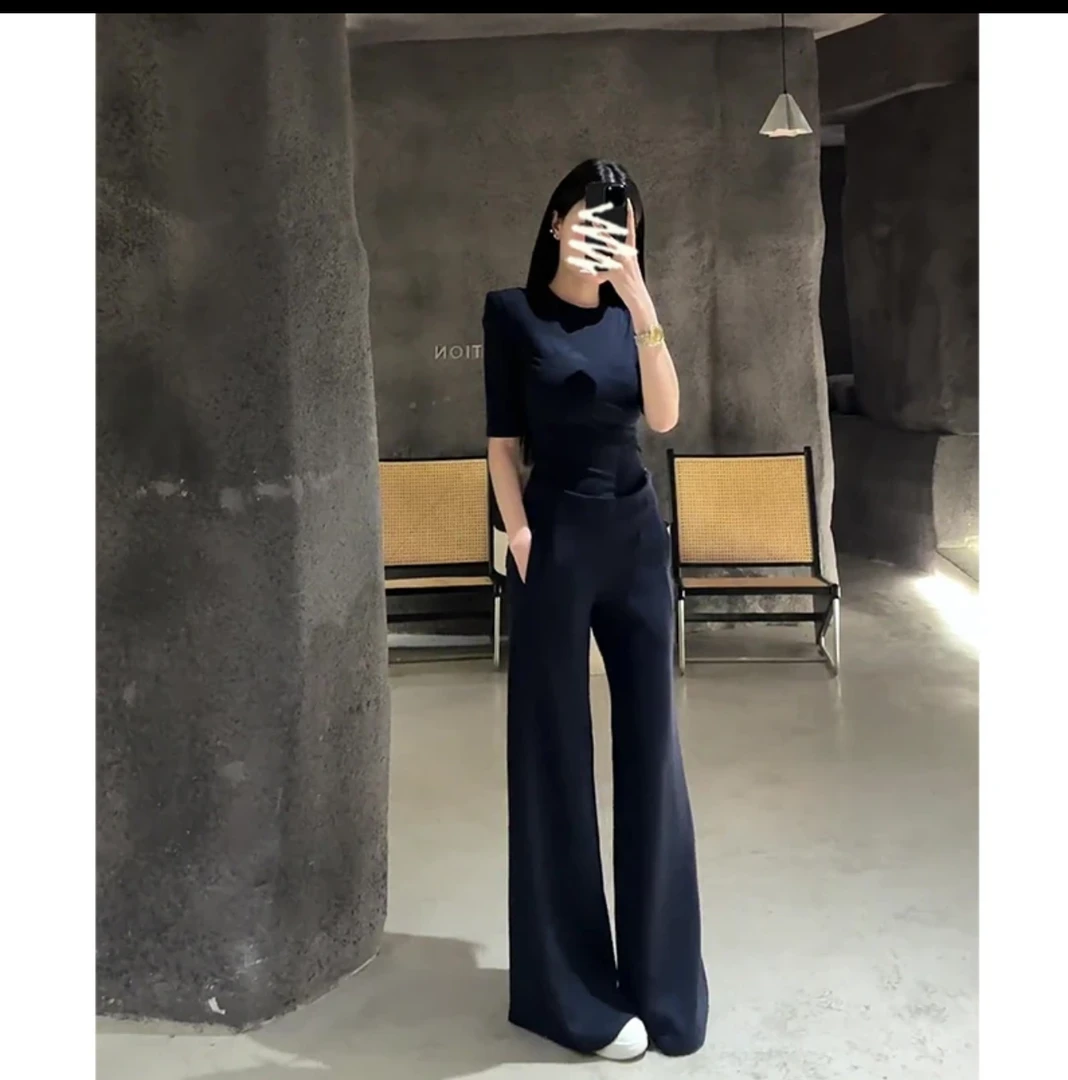 2025年新品爆款春夏季女T恤打底衫韩系短袖修身上衣透气圆领