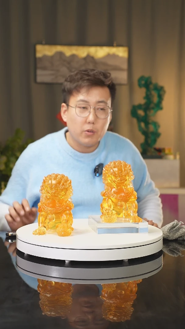 【闪购商品】雅致水晶陶瓷瓷片艺术摆件礼品