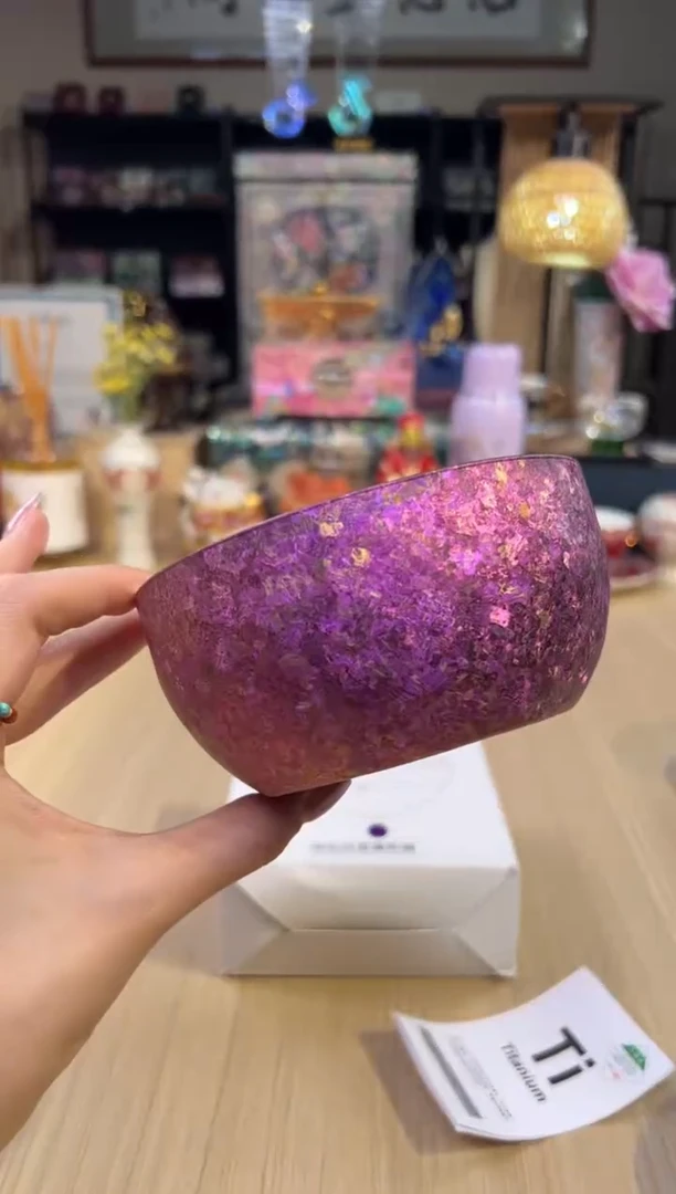 85钛宝贝双层小号钛碗-紫